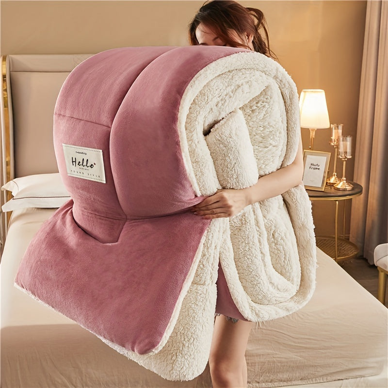 New 1pc High Quality Three-layer Warm Comforter Autumn And Winter Thickened Quilt Warm Quilt Core Heats Up Instantly
