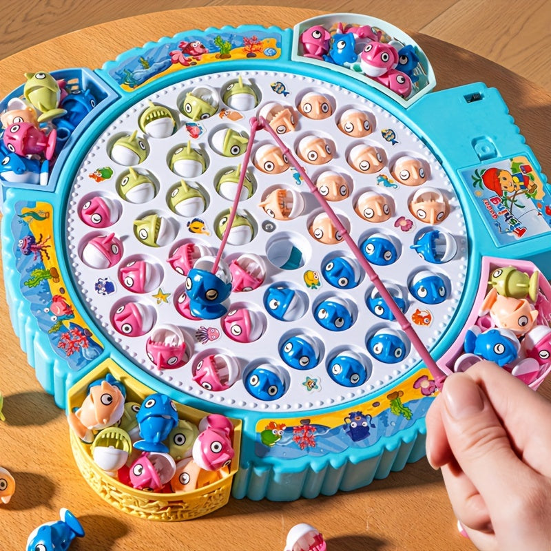 Fishing Toys, Hook Electric Spin With Music, Size Models Optional, Blue And Pink, Toys And Gifts For Kids, Cute Stickers, Practical Birthday And Christmas Gifts easter gift
