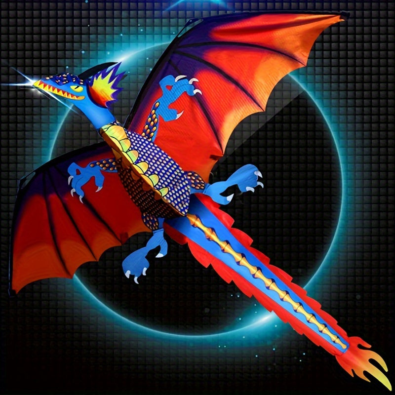 3D Dragon Kite - Three-Dimensional, Unique, Fun for Outdoor Activities