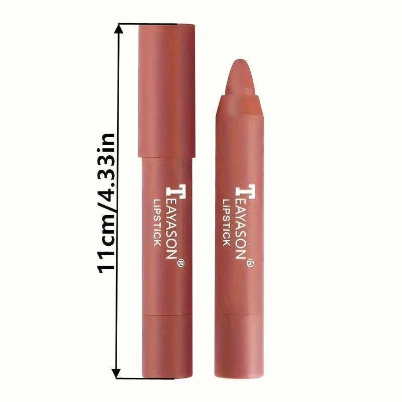 Set Of 3pcs Lipstick, Lip Liner Pen Lipstick Pen, Long Lasting Matte Nude Color, Natural Lip Gloss Lip Makeup Gift Set For Valentine's Day Valentine's Day Gifts