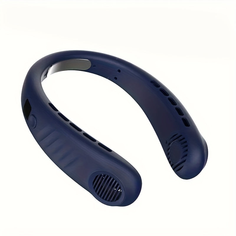 Portable Fans, Small Neck Fan, USB Charging Mini Fan with Adjustable 5 Wind Speeds, Personal USB Fan with LED Power Display, Cooling Fan Portable for Office, Back to School Gifts