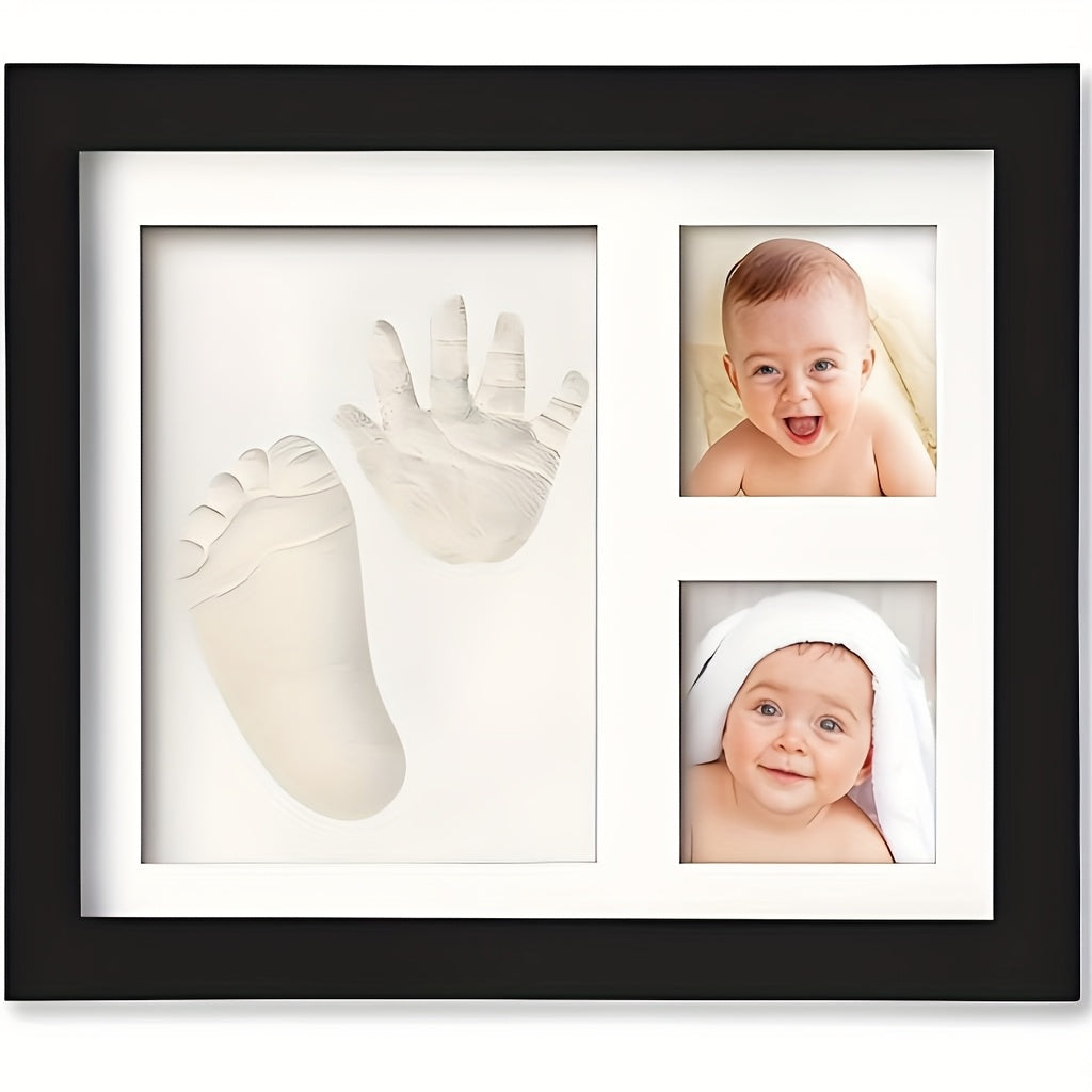 Footprint & Handprint Clay Kit, Photo Frame Kit for Girls and Boys, Shower Gifts, Registry, New Parents Gift, Perfect Memory and Nursery Room Decoration