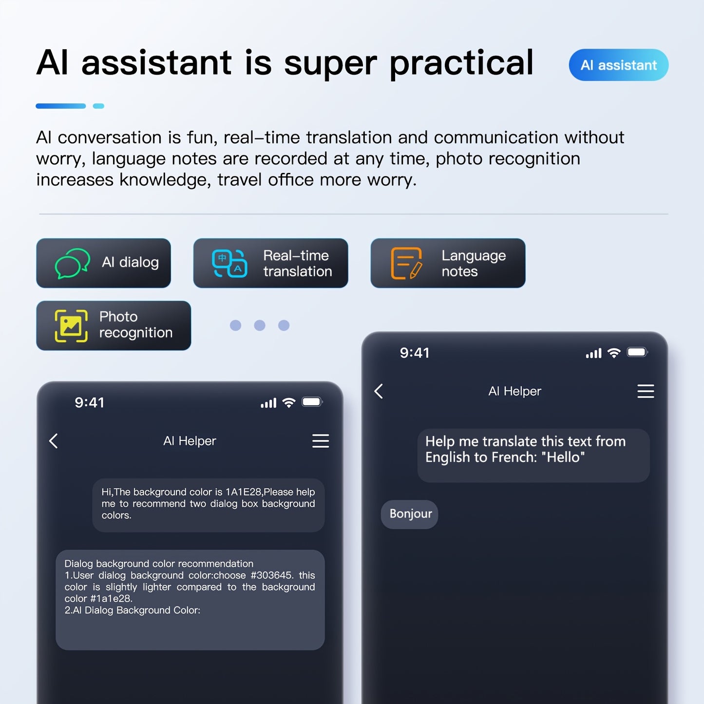 AI Voice Assistant Smart Glasses - Wireless Audio Calls, AI Translation, Remote Camera and Music Playback, Camera with LED Flashlight, Seamless App Connectivity for Recording Sports & Walking Data, the Perfect Gift