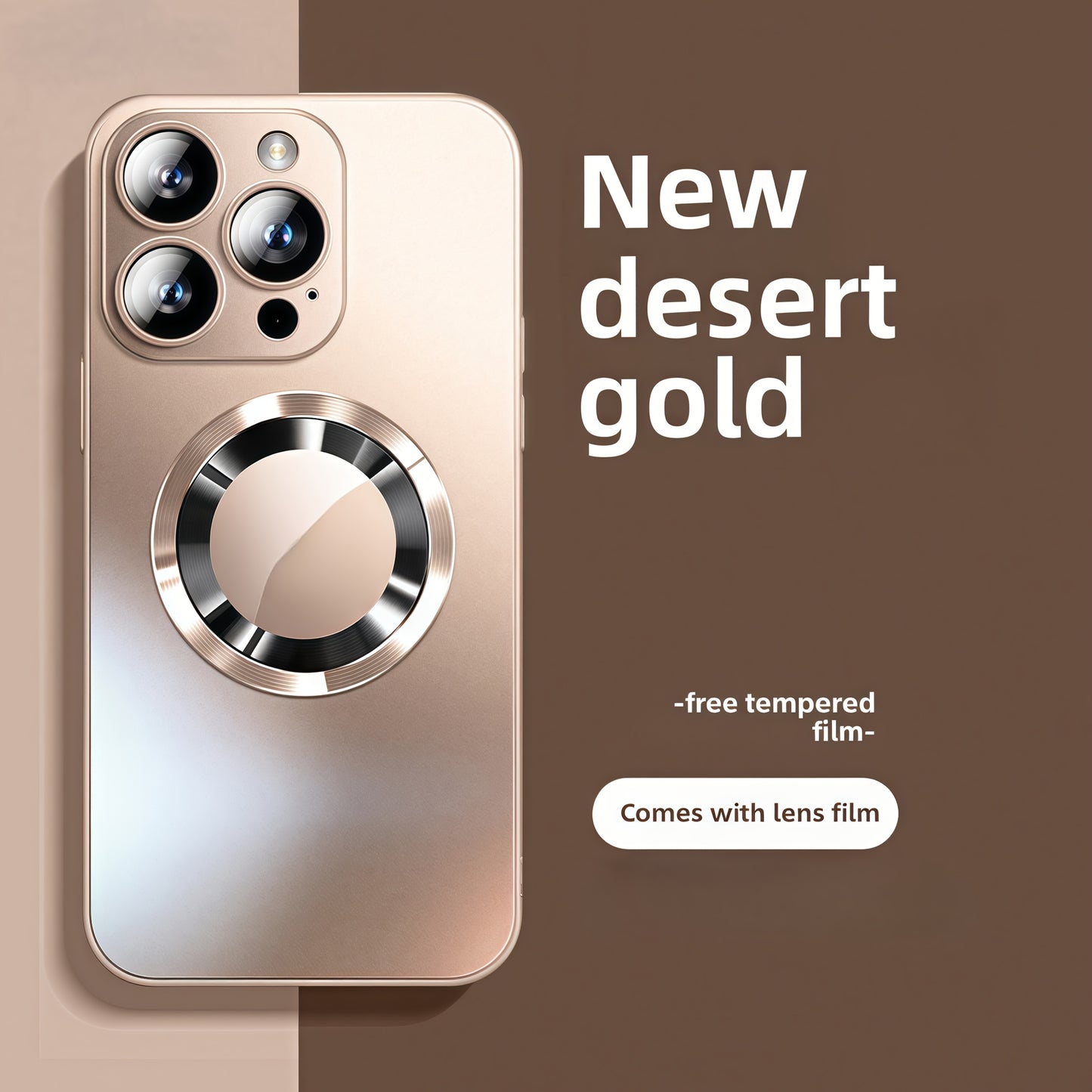 Premium Frosted Magnetic Phone Cover for Iphone 16, 15 Pro Max, 14 Plus, 13, 12, And 11, Featuring Shockproof Camera Glass Protection, Lens Film, Magnetic Absorption, And Resistance to Water And Dirt.