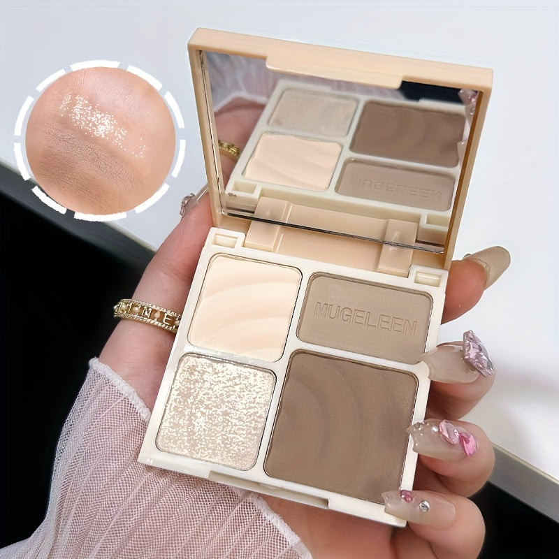 Waterproof Long-Lasting Matte Highlighter & Bronzer Palette - All Skin Tones Face Contour Powder - Alcohol-Free