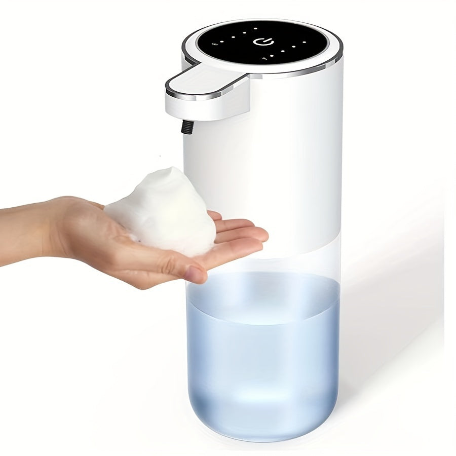 380Ml Automatic Soap Dispenser with Touchless Sensor - Wall-Mounted, Rechargeable Lithium Battery, USB Charging, Modern Black Design for Bathroom And Kitchen, Bathroom Soap Dispenser|Modern Soap Dispenser|Touchless Soap Dispenser