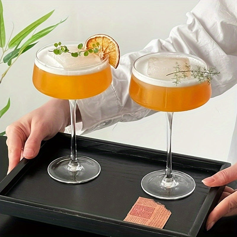 1/2pcs Japanese High-Stem Tower Cups, Creative Cocktail Glasses, Martini Cups, And Special Fruit Drink Glasses Made of Glass