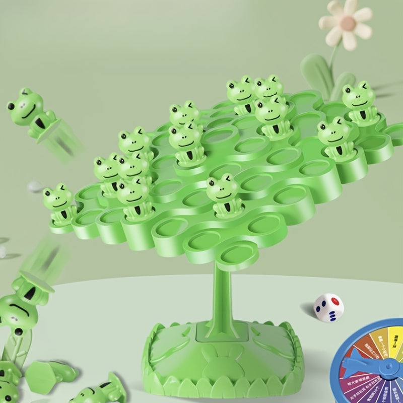 One set (Frog Balance Tree+Frog Chess Pieces*50) Concentration Training Board Game, Couple Game, Relationship Cultivation Tools, Puzzle, Double Puzzle Board Game, suitable for daily life, gifts