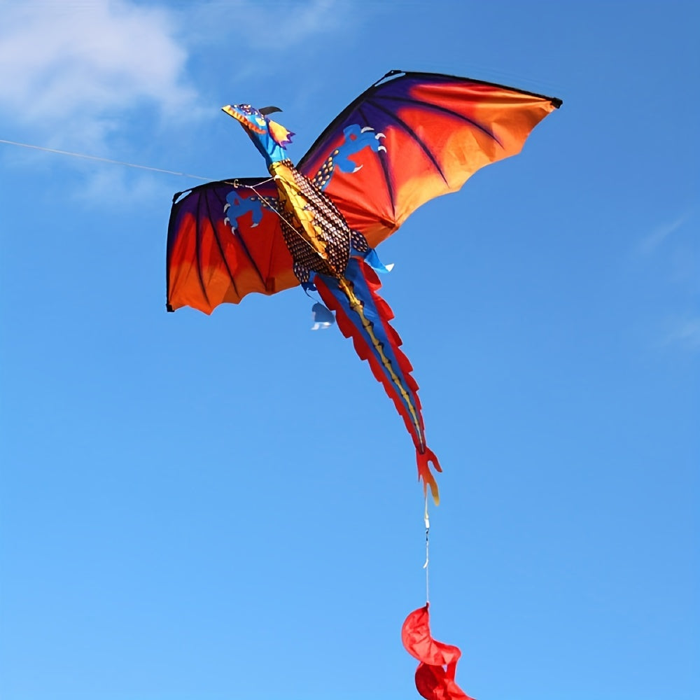 3D Dragon Kite - Three-Dimensional, Unique, Fun for Outdoor Activities