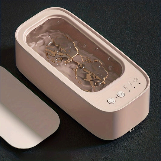 LIOJ S700 Multifunctional Glasses Cleaner Machine - Battery-Powered, Compact Design for Delicate Eyewear, with Quick Cleaning & Drying Features, Ideal for Travel, Travel Accessory|Minimalist Design|Rechargeable Battery, Eyeglass Repair Tool