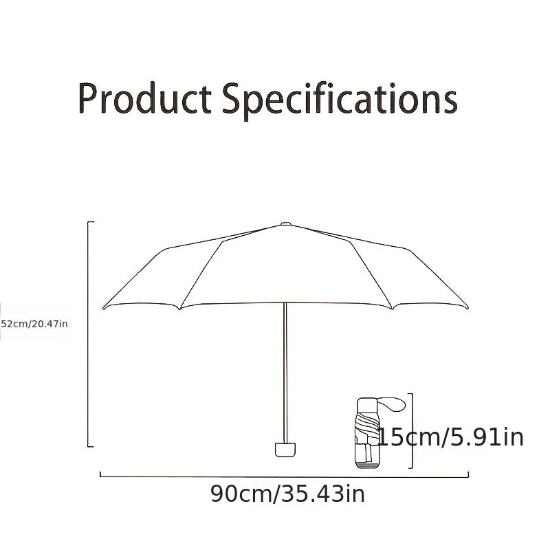 Popular Multi-Color Foldable Mini Pocket Umbrella, High-Quality Travel Umbrella, Lightweight Portable Umbrella for Christmas, Valentine's Day, Mother's Day, Women's Day, Ramadan, and Birthday Gifts