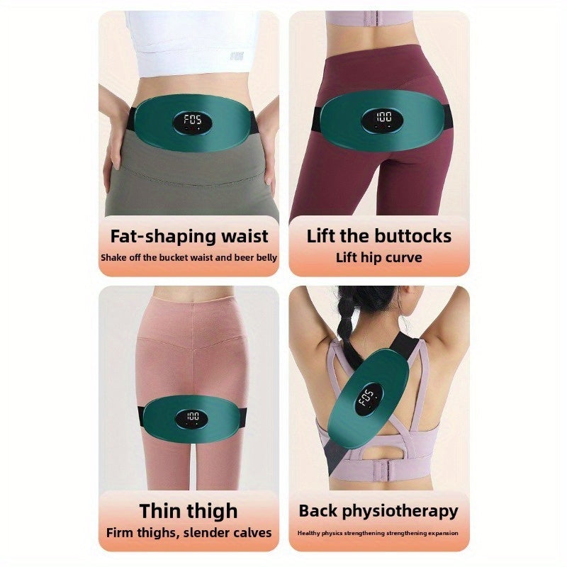 Fat Burning Belt, High-Frequency Vibration Fat Loss Belt - Portable, Rechargeable Lithium Battery, 36V or Below, Standing Fat Burning Belt for Home Use, Fat Burning Belt|Standing Fat Loss Belt|Rechargeable Fat Loss Belt