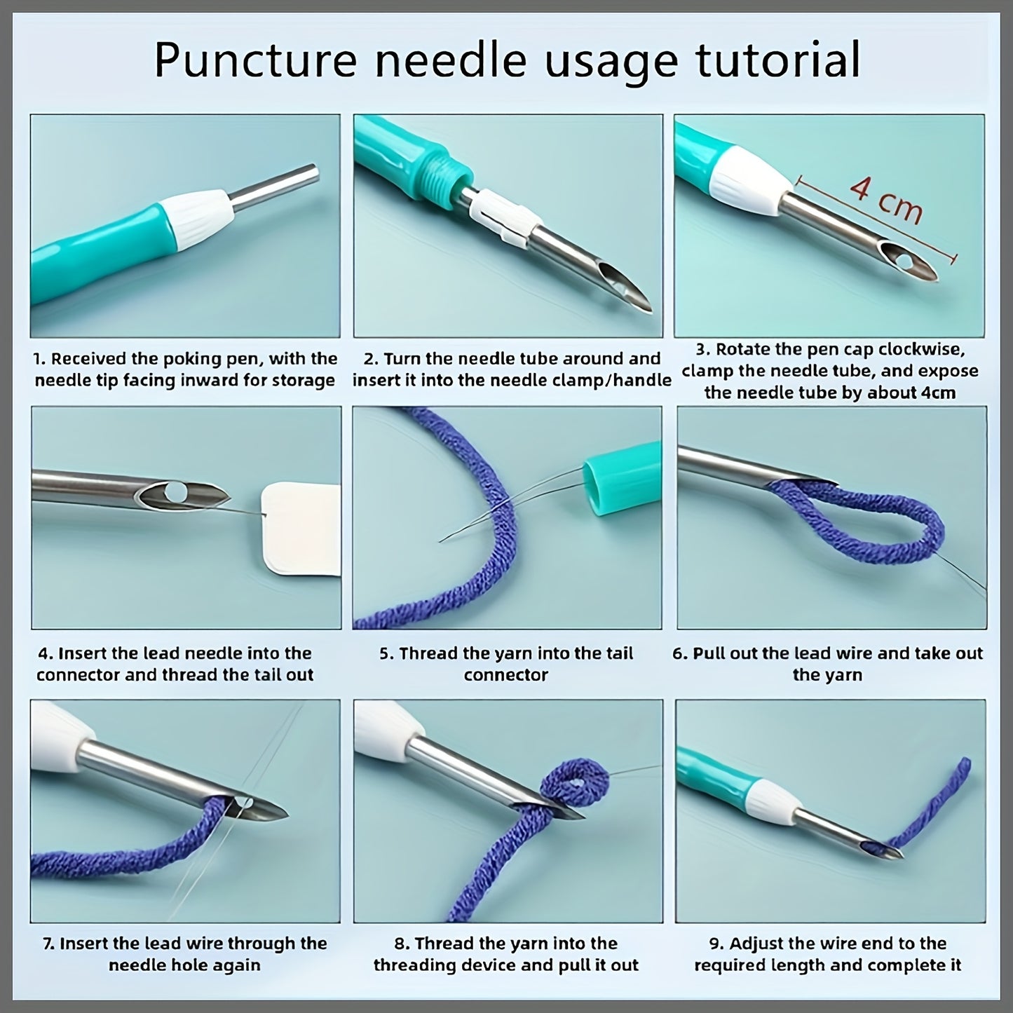 1pc Punch Needle Kit - Adult's Punch Stitching Set, Adorable Cartoon Animal with Daisy Flowers, DIY Needle Punch Kits for Art Crafts, Suitable for Handmade and Decoration, An Ideal Holiday Gift