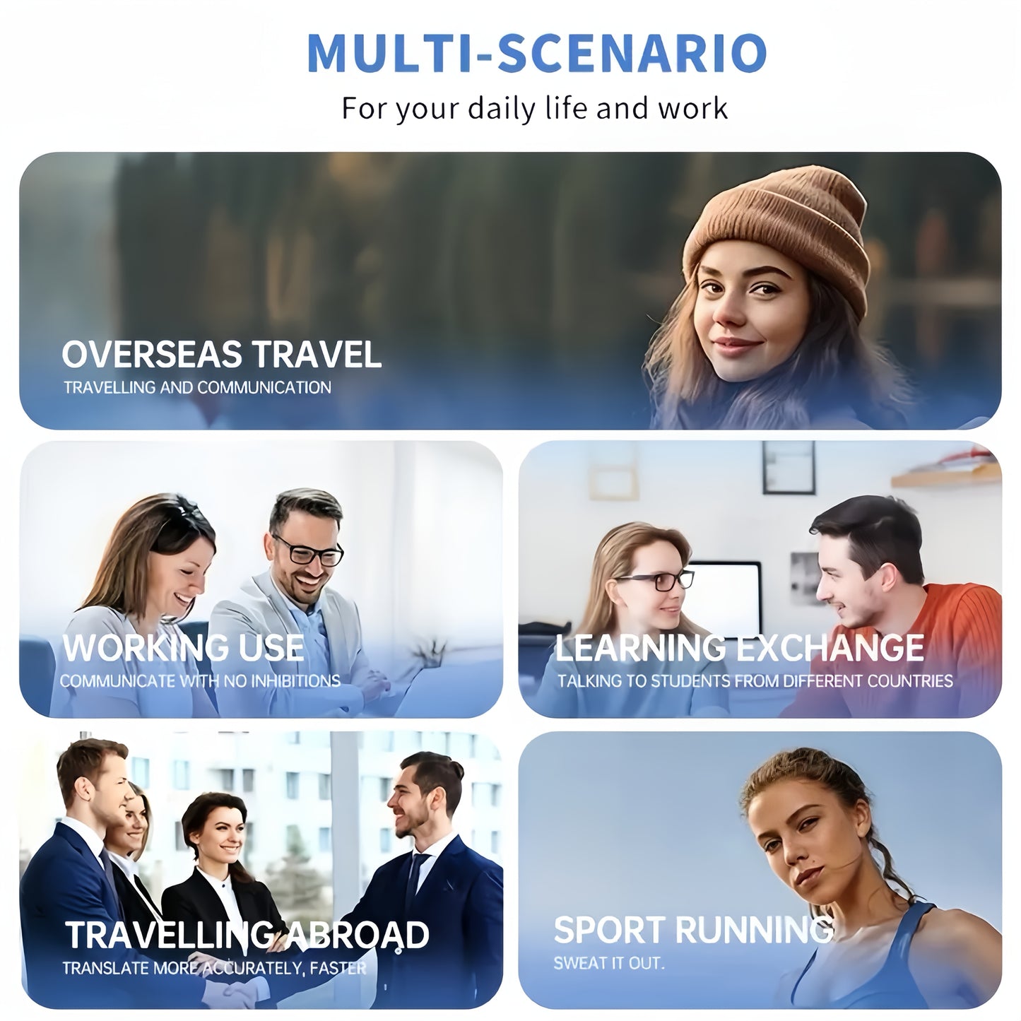2025 New Senyang AI Translation Wireless Earbuds - Comfortable, Noise-Canceling, Touch-Controlled, Multi-Language Support, Rechargeable Lithium Battery, Ideal for Travel, Socializing, Studying, and Sports - Adult Movie and Game Themed, Travel Headphones |