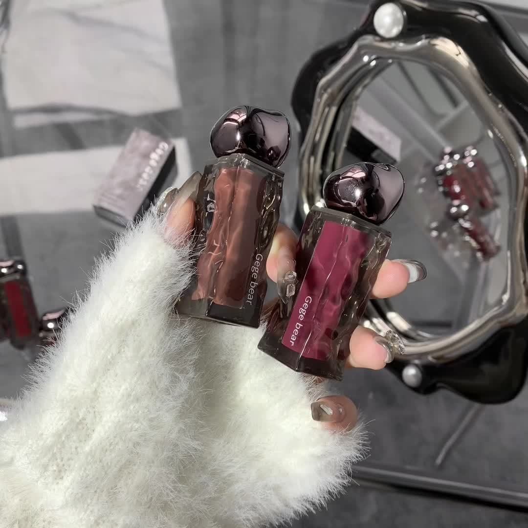Ice Mountain Lava Moisturizing Lip Glaze Watery Lustrous Mirror Dewy Finish Glazed Lip Moisturizing Hydrating Lifting Lip Lotion Autumn And Winter Tinted Lipstick