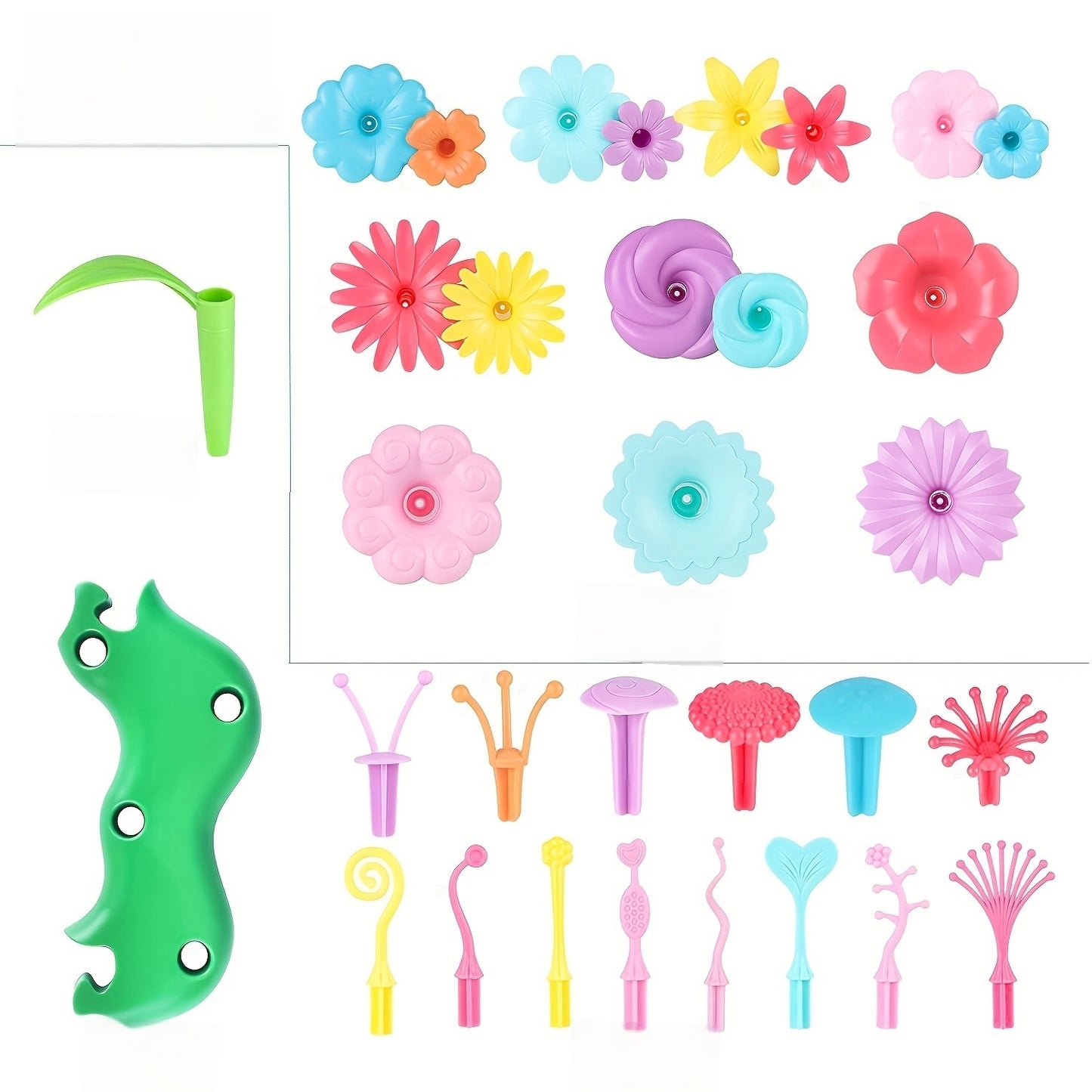 Garden Building Set 72pcs Girls' Early Learning Toys Gift for Girls and Boys Ages 3-6, Garden Building Toys Educational Activity Kindergarten Boys and Girls Toy
