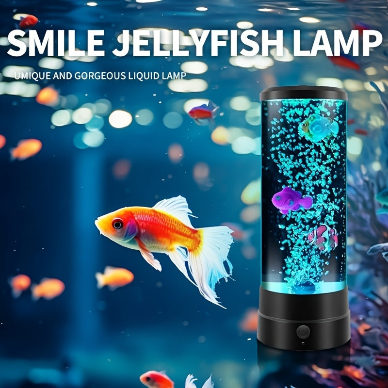 12-inch LED Bubble Fish Atmosphere Lamp Bedroom Table Lamp Gift Acrylic Bedside Lamp Strictly Selected Home Decoration Night Light