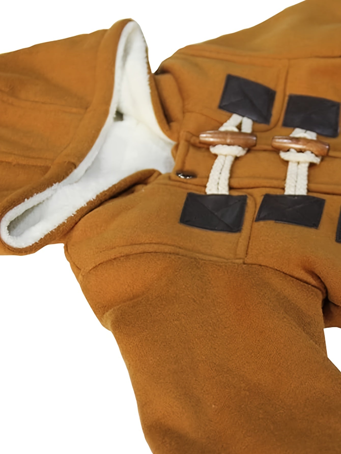 Hooded Fleece Jacket - Soft, Warm, Ideal for Fall & Winter Wear, Button-Front
