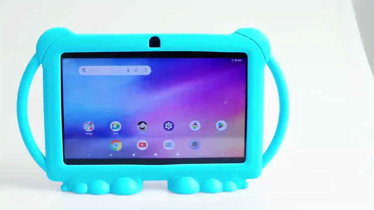 7 inch Tablet for Kids, 32GB ROM 2GB RAM Android Tablet with 2.4G WiFi, GMS, Eye Protection Screen, Parental Control, Education APP, Dual Camera, Shockproof Case, Games, Ramadan gifts for kids.