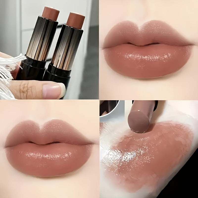 Moisturizing Hydrating Tinted Lip Balm - Long-Lasting, Waterproof & Smudge-Proof, Low Saturation, Mirror Finish for All Skin Types