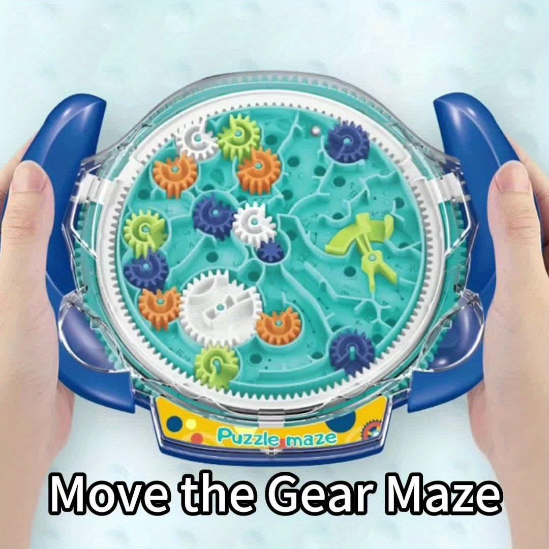 A Gear Maze Toy, an Educational Maze Board with 24 Fun Levels (Colors May Vary).