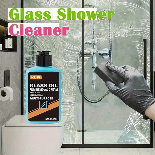 Glass Cleaner for Bathroom, Shower Removal of Oxidation Layer, Car Glass Polish Brightens Windows Suitable for Automotive and Home Use