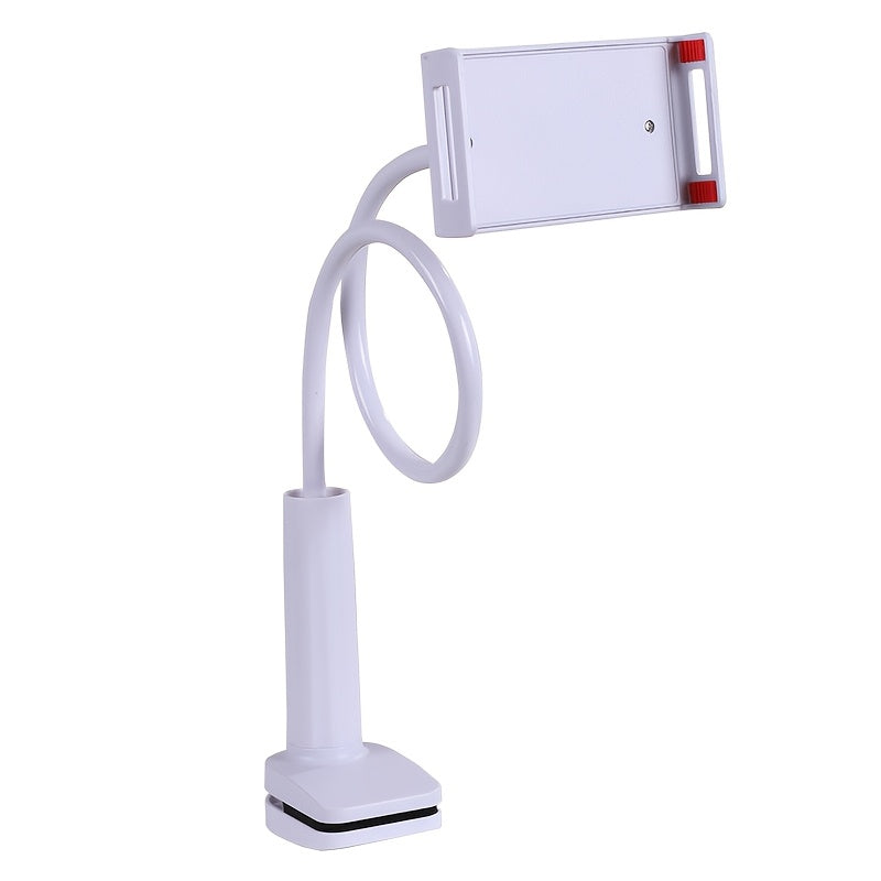 Adjustable Bedside Phone & Tablet Holder - 360° Rotating, Secure Clamp, Flexible Gooseneck Arm, Wall-Mountable, ABS Material, 1pc