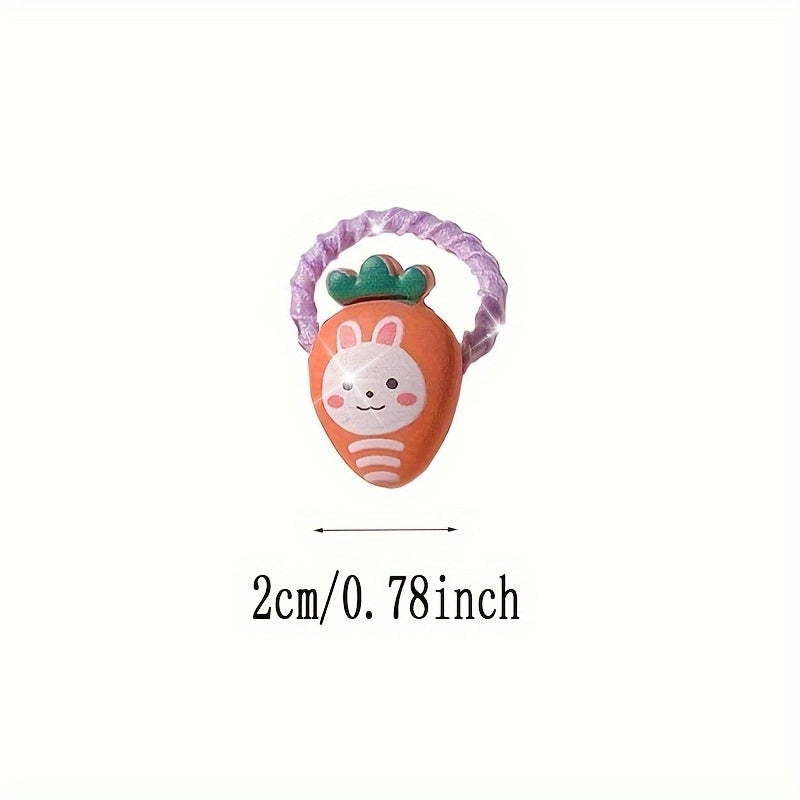 40pcs Cute Hair Ring Set - Women's and Girls' Colorful Elastic Hair Bands, Suitable for Ponytails and Braids