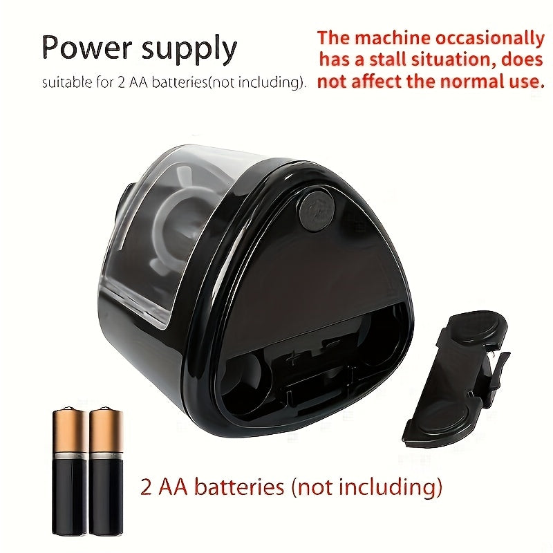 1pc automatic electric pencil sharpener, sharpens quickly within seconds, stops automatically and prevents lead breakage, durable, black, office desk stationery tool