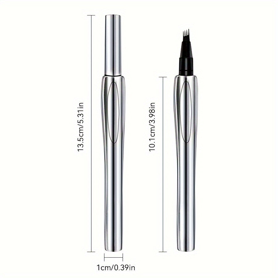 Waterproof & Sweat-Proof 4-Tip Eyebrow Pencil - Long-Lasting, Non-Fading for Natural, Defined Brows in 3 Shades, Perfect Gift for Valentine's Day & Birthdays, Eyebrow Pencil Waterproof