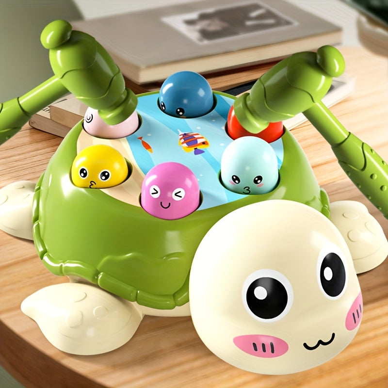 Interactive Turtle Hammering Game - Educational Desktop Toy for Hand-Eye Coordination, Multiplayer with 2 Hammers, Ideal Gift for Youngsters on Easter, Christmas, Halloween, Thanksgiving