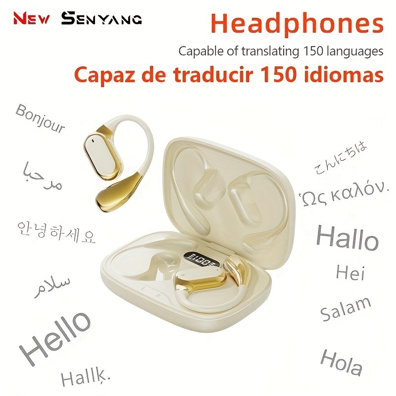 2025 New Senyang AI Translation Wireless Earbuds - Comfortable, Noise-Canceling, Touch-Controlled, Multi-Language Support, Rechargeable Lithium Battery, Ideal for Travel, Socializing, Studying, and Sports - Adult Movie and Game Themed, Travel Headphones |