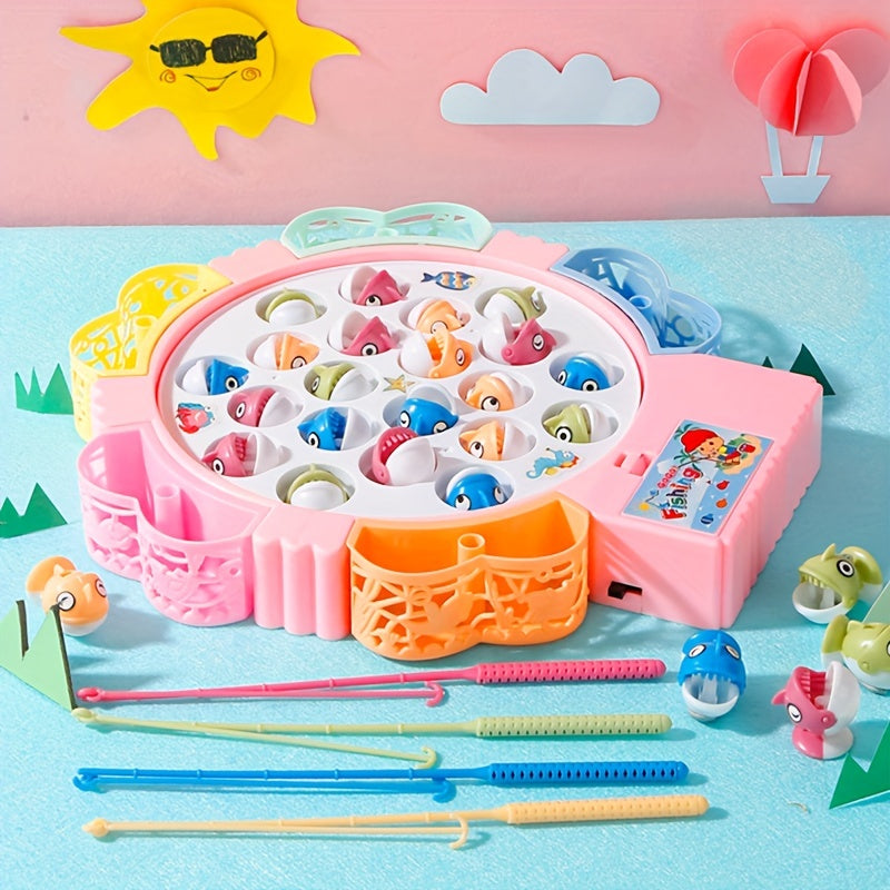 Fishing Toys, Hook Electric Spin With Music, Size Models Optional, Blue And Pink, Toys And Gifts For Kids, Cute Stickers, Practical Birthday And Christmas Gifts easter gift
