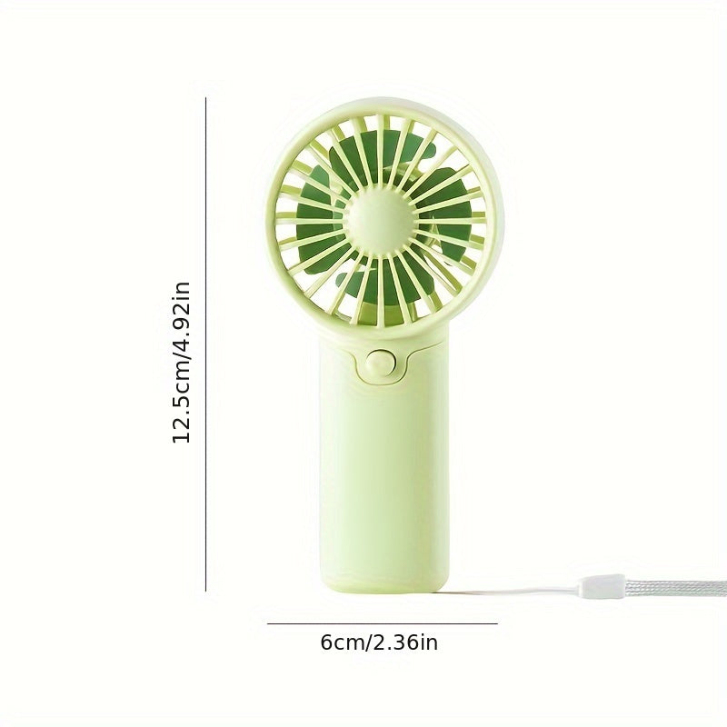 Ultra-Portable Mini Battery Fan - Handheld & Convenient, Instantly Cool Anywhere - Perfect for Office, Outdoor, Travel, Camping - On-the-Go Comfort Solution (AAA Batteries Not Included)