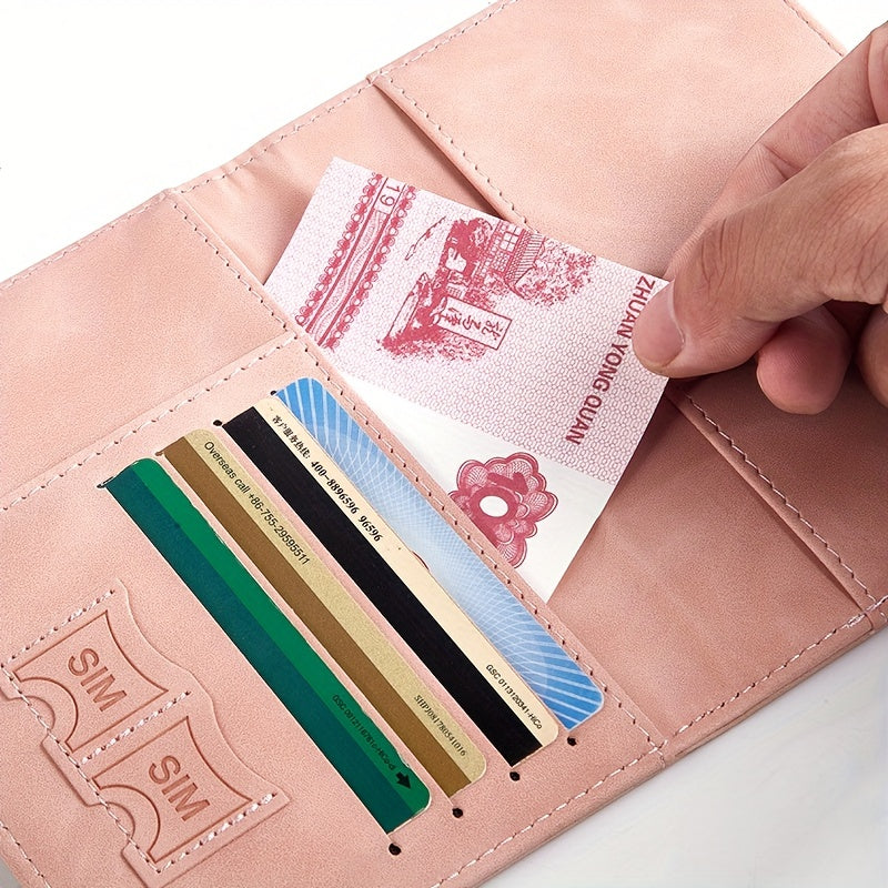 RFID Passport Holder - Thin, Multi-Functional Wallet for Travel, 1pc