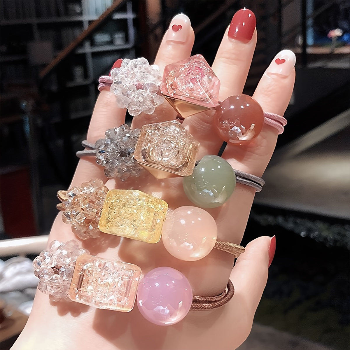 4pcs Crystal Bead Headbands: Adorable And Durable for Your Hair Accessories Collection