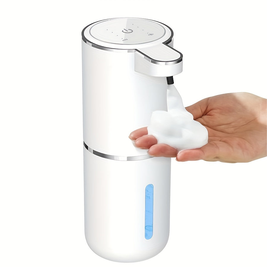 380Ml Automatic Soap Dispenser with Touchless Sensor - Wall-Mounted, Rechargeable Lithium Battery, USB Charging, Modern Black Design for Bathroom And Kitchen, Bathroom Soap Dispenser|Modern Soap Dispenser|Touchless Soap Dispenser
