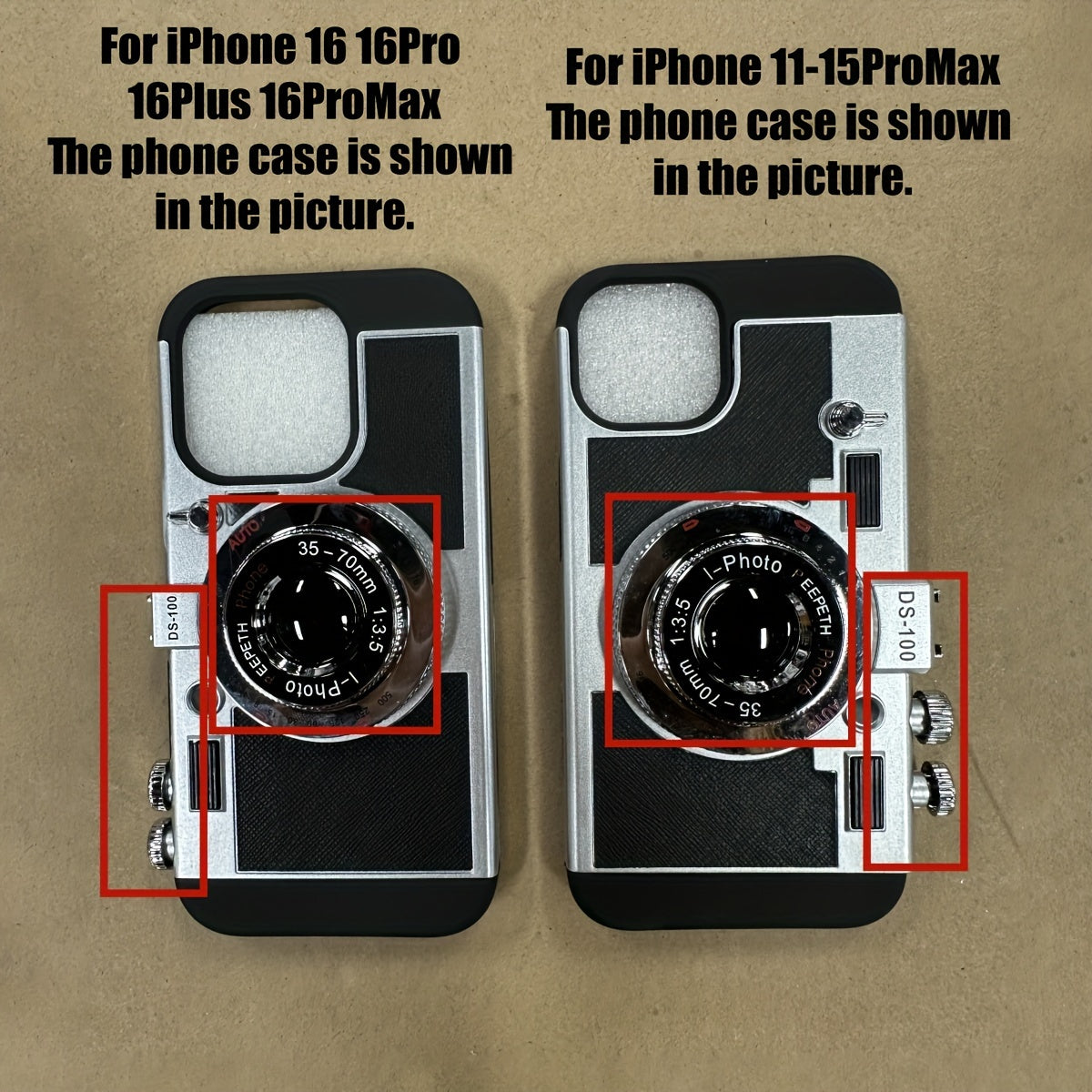 iPhone Crossbody Strap Case - 3D Camera Phone Case for 16 15 Pro 14 Plus 11 13 12 Pro Max - Cute Soft Protective Cover