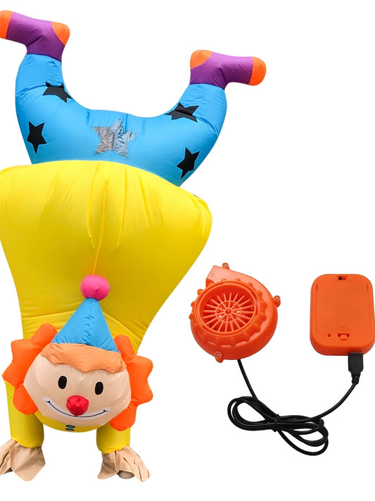 Adult Inflatable Clown Costume for Standing on Head