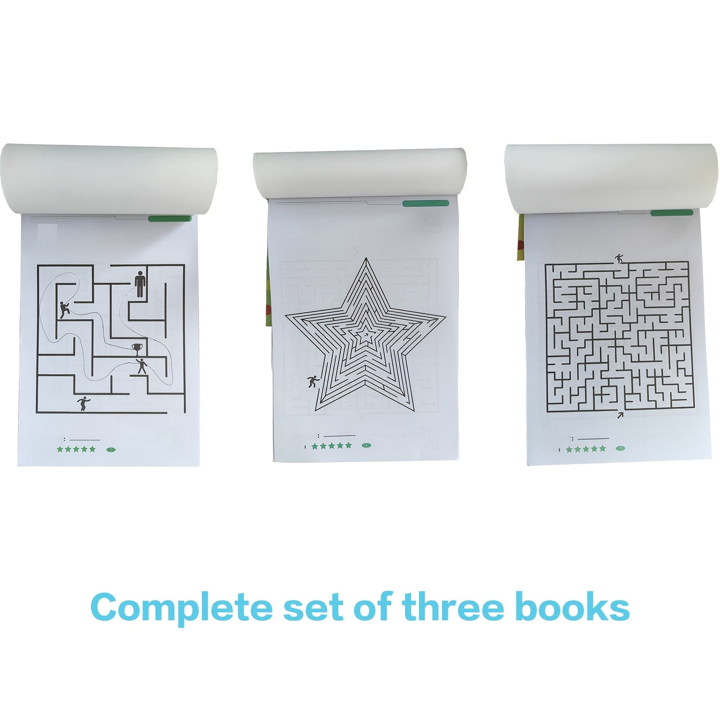 192 Patterns Concentration Maze Training Book for Students, Thinking Development Attention Game Puzzle Development Toy, Maze Game Book, Ideal for Holidays, Halloween, Christmas Gifts