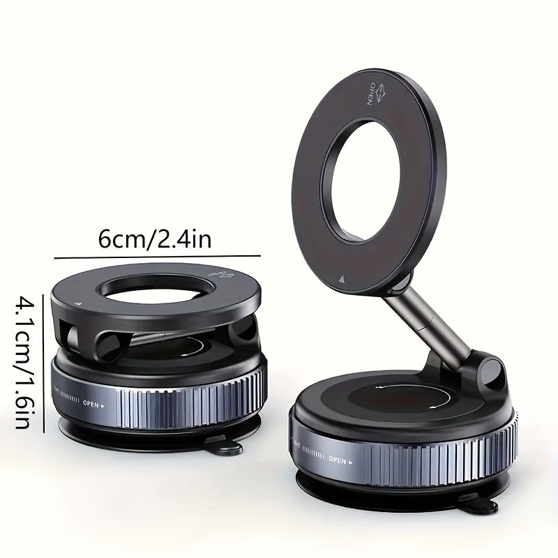 [N52 Magnetic Phone Holder] 360° Rotatable Upgraded N52 Magnetic Phone Holder, Aluminum Alloy | Waterproof, Secure Grip, Hands-Free Use, Vehicle Mounting, Sleek Design, Durable Holder, Car Accessories