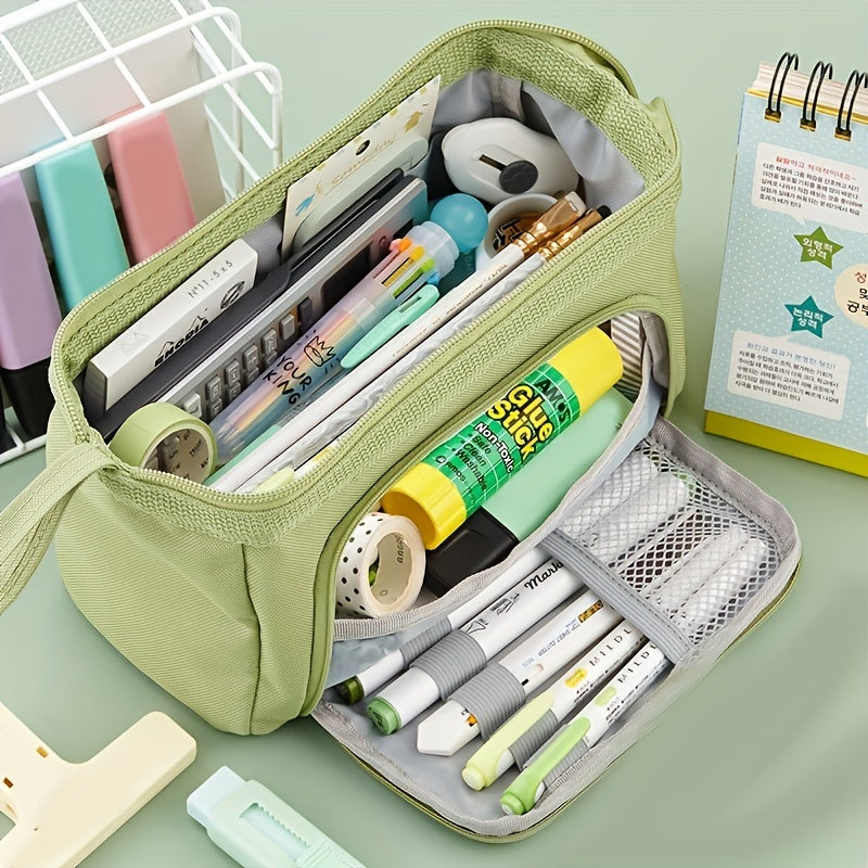 1pc Large-capacity Pencil Case Cute Pencil Pouch For Girls Boys Student Aesthetic Pencil Case For Middle High School Office Supplies Eid Al-Adha Mubarak