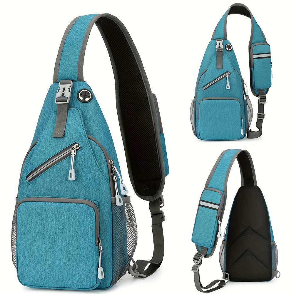 Sling Bag Lightweight Crossbody Sling Backpack for Women Men Large Shoulder Chest Bag Daypack for Hiking Traveling