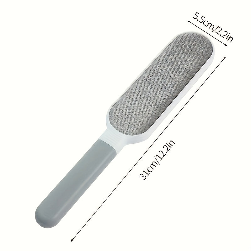 Reusable Pet Hair Remover Brush - Dual-Sided, Static Cling for Cats & Dogs, Ideal for Furniture, Clothes, Carpets - Durable Polypropylene, No Batteries Required
