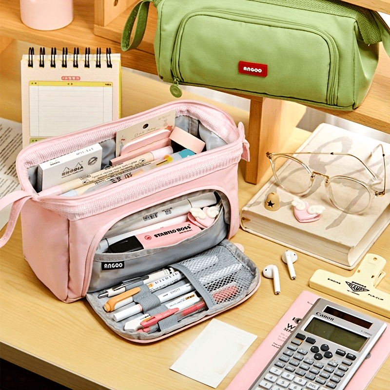 1pc Large-capacity Pencil Case Cute Pencil Pouch For Girls Boys Student Aesthetic Pencil Case For Middle High School Office Supplies Eid Al-Adha Mubarak