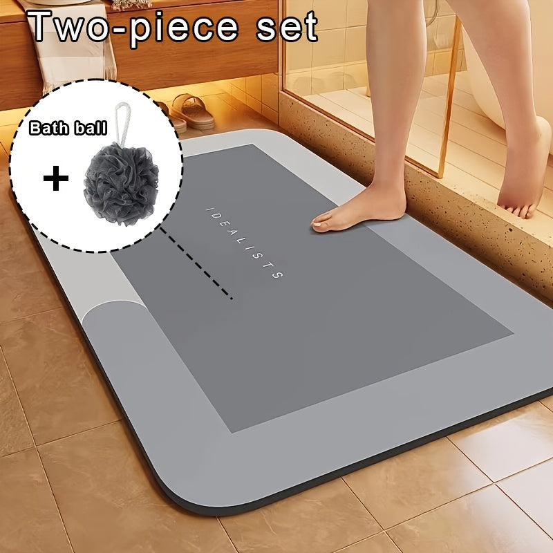 Super Absorbent Bath Mat | 1pc | Non-slip, Soft, Comfortable, Fast And Dry | Bathroom, Shower, Laundry Room, Bedroom, Living Room, Doorway, Kitchen