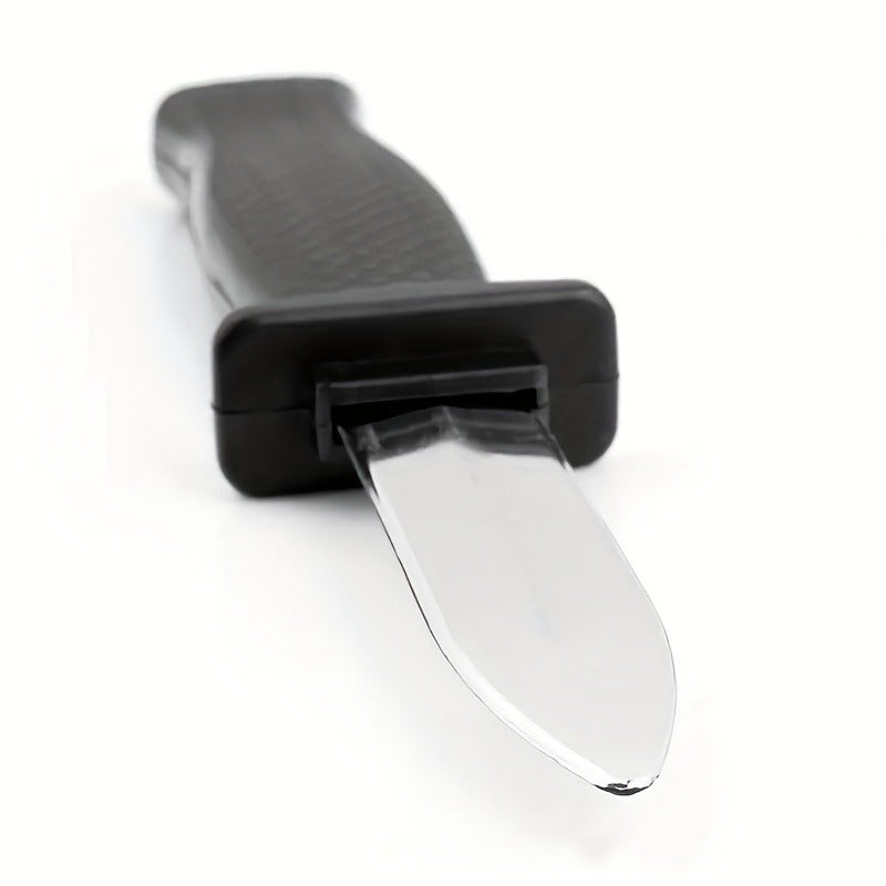 [Black PVC Retractable Knife] Retractable Black PVC Knife Prop | Magic Trick Dagger for Pranks, Jokes, Halloween, and Christmas Gifts, Suitable for Ages 18+
