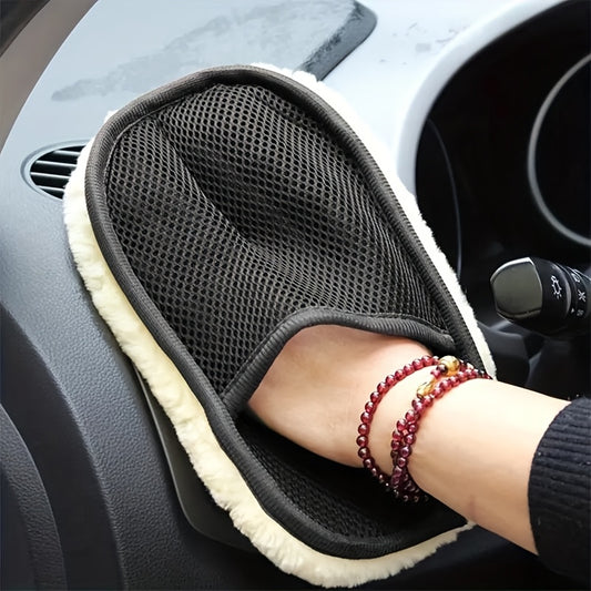 2/3/4pcs Soft Car Cleaning Gloves - Portable Durable Microfiber Detailing Brush, Suitable for Interior and Exterior Car Washing, Multifunctional Dust Removal Tool