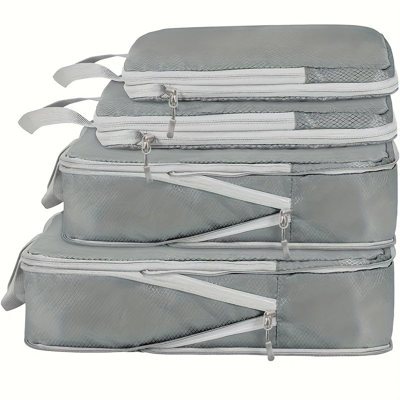 [Travel Luggage Set] 4pcs Travel Luggage Set | Travel Organizer, Travel Packing Cubes, Garment Bag, Clothing Protector Bag for Women, Travel Bag, Suitcase Set, Travel Essentials, Travel Must Haves, Duffle Bag, Travel Accessories