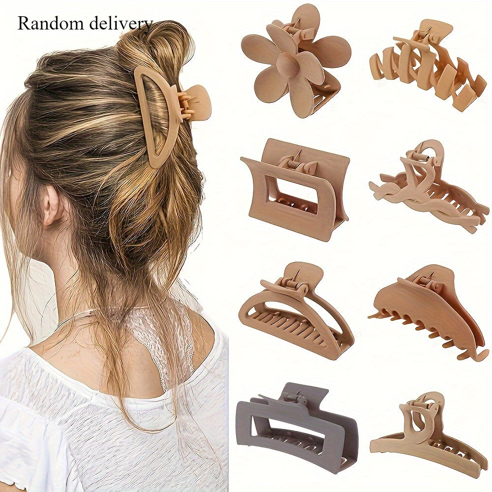 Winter Plush Large Claw Clip for Women's Hair New Style Girl's Curly Hair Shark Clip Hair Accessory